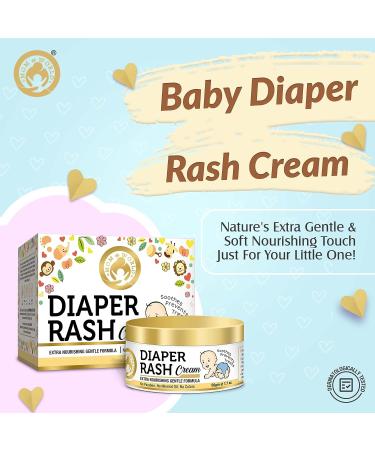 Mom & World Baby Diaper Rash Cream 50g with Shea Butter, Moroccan Argan Oil, Aloe Vera - Paraben-Free, Gentle Formula - Buy Online on GoSupps.com