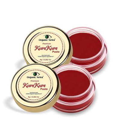 BHEEM Sindoor/Kumkum Paste - Waterproof sindoor Pure and Natural Purely Organic Deep Red Colour Long Lasting Smudge Proof Water Resistant is a Herbal Sindoor -8 Gm (Red)