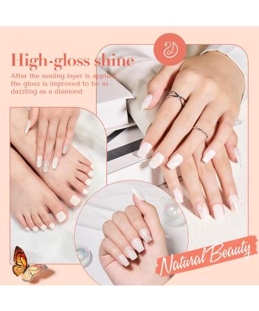 Buy AZUREBEAUTY Vegan Nail Polish Set - Milk White Quick Dry Lacquer Kit with Top Coat & Remover - 50pcs Cotton Pads - International Shipping Available - Buy Online on GoSupps.com