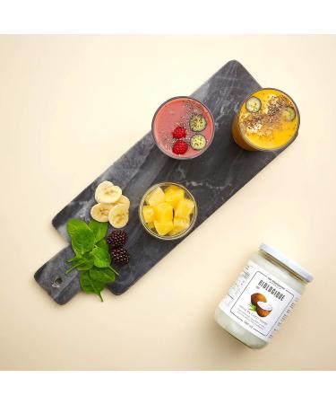 Organic Virgin Coconut Oil - Raw Cold-Pressed 500ml Glass Jar for Cooking, Baking, Skincare & Hair - Buy Online on GoSupps.com