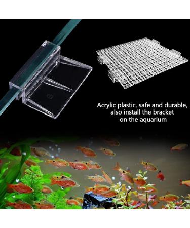 LEEFONE 16 PCS 8mm Acrylic Aquarium Cover Clips - Universal Support Holder for Rimless Fish Tanks - Buy Online on GoSupps.com