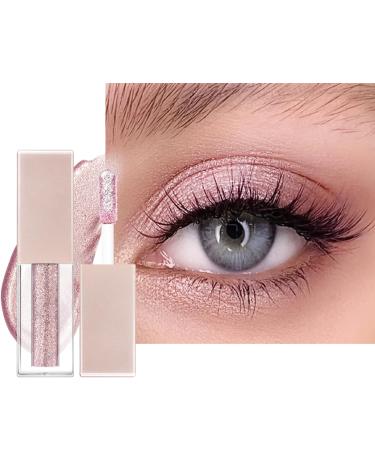 Diamond Shimmer Ombre paupi res liquide s chage rapide longue dur e Applicateur stylo eyeliner liquide pigment clat fin pour le maquillage des yeux (rose fantaisie)