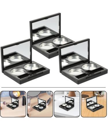 FRCOLOR 3 Sets Double Box Eye Shadow Box Highlighters Eyeshadow Cases Eyeshadow Pallet Cosmetics Travel Girl - Buy Online on GoSupps.com