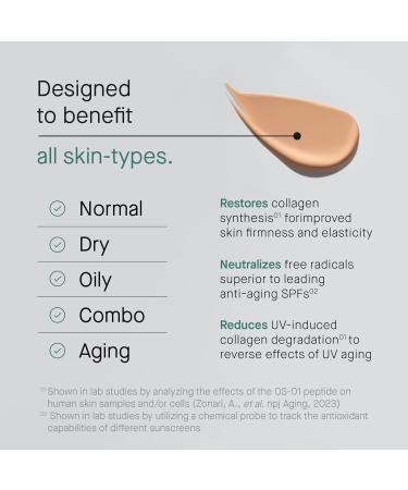 OS-01 SHIELD Peptide Protect + Repair SPF 30+ Tinted Sunscreen - Best International Shipping - Buy Online on GoSupps.com