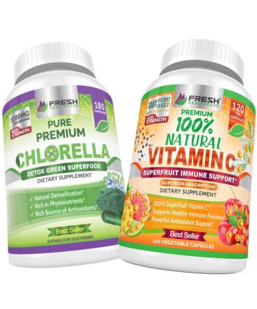 Chlorella and 100% Natural Vitamin C - Bundle