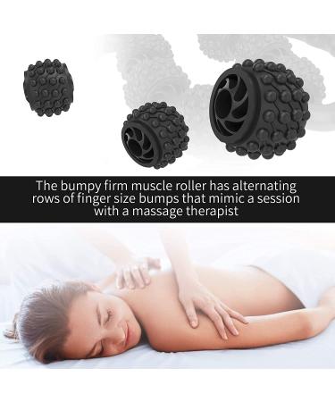 Six-Wheel Fascia Muscle Roller | Cellulite Massage Roller for Muscle Soreness Relief | Thigh, Calf, Arm, Shoulder | Deep Tissue Massage Roller - Black - Buy Online on GoSupps.com
