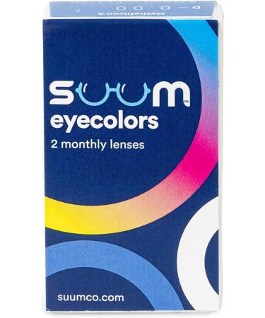 Buy Suum Eyecolors Blue Colored Contact Lenses | Monthly 30-Day Wear | Starch-Free Serenity Blue Lenses - Buy Online on GoSupps.com
