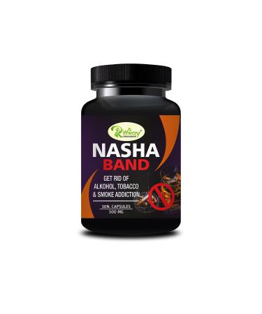 Riffway Nasha Band Capsules Support Supplement - Respiratory Supplements to Quit & Stop Smoking Aids -(30Capsules-Pack of 1)