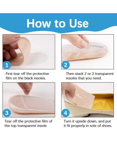 Adjustable Heel Lift Insole Inserts for Leg Length Discrepancy and Heel Pain - Beige - Size L(W 7-11 M 8-13) - Buy Online on GoSupps.com