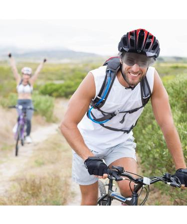Shinmax CPSC/CPC Certified Bike Helmet with Magnetic Goggles & LED Light | Adjustable Adult Cycling Helmet - Black/Red/White - Buy Online on GoSupps.com