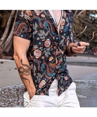 CARGEN Realistic Snake Temporary Tattoos - Waterproof Snake Tattoo Sticker for Arm & Body Art - Halloween Party Aldult Flower Tattoos - Buy Online on GoSupps.com