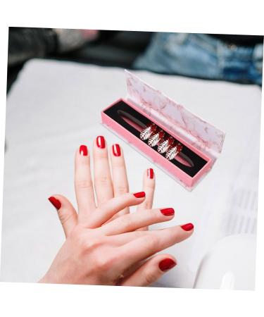 Mikinona Box Nail Box Set Fake Nail Storage Organizer Press on Nail Container Fake Nail Storage Holder Nail Organizer Press on Nail Storage Holder Fake Nail Holder Storage Container - Buy Online on GoSupps.com