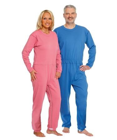 Suprima overall long sleeve long leg zipper in the back berry size S