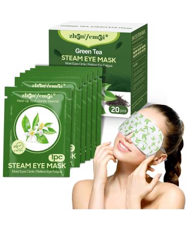 20PCS Lavender & Green Tea Steam Eye Mask Set for Relaxation | Disposable Heated Sleep Mask for Dry Eyes, Fatigue & Dark Circles - Buy Online on GoSupps.com