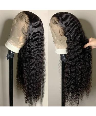 Remissin 13x4 Deep Wave Lace Front Human Hair Wig 22 Inch - HD Lace, Pre-Plucked, 150% Density, Natural Color - for Black Women - Buy Online on GoSupps.com