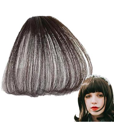 Lightweight Clip in Bangs | Wavy Bangs Wigs | Natural Fake Bangs Wispy Fake Fringe Beauty Artificial Headwear Collectible Items Fakes Fringes Ideal for Women Brown black - Buy Online on GoSupps.com