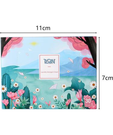 Laundry Paper 30Pcs Travel Pack Liquidless Eco Friendly Quicl Dissolving Laundry Sheet 30PCS 1 Pack 1 Pack 30pcs - Buy Online on GoSupps.com