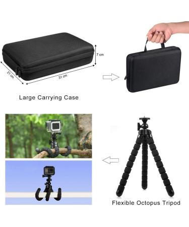 Kuptone 65-in-1 Action Camera Accessories Kit for GoPro, Insta360, AKASO, DJI - Hero 11, 10, 9, 8, 7, 6, 5, 4 - Complete Bundle - Buy Online on GoSupps.com