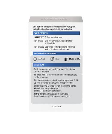 Neutrogena Rapid Wrinkle Repair Retinol Pro+ Night Moisturizer 1.7 oz - Anti-Aging Face Cream with 0.3% Retinol - Fragrance & Paraben-Free - Buy Online on GoSupps.com