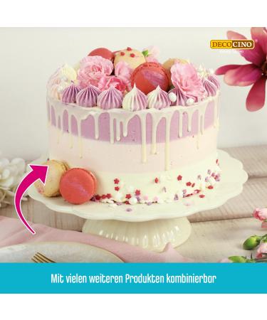 Decocino White Chocolate Cake Drip - Ready-to-Use Back Decoration for Cakes Muffins & Cupcakes - International Shipping Available - Buy Online on GoSupps.com
