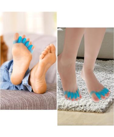 WLLHYF Gel Toe Separator & Spacers Pedicure Kit for Bunion & Hammer Toe Corrector - Blue - Buy Online on GoSupps.com
