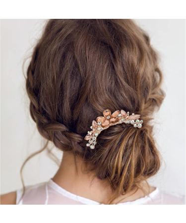 Cinaci 4 Pack Sparkly Jeweled Gems Hair Combs - Perfect for Prom, Wedding, and Special Occasions - Buy Online on GoSupps.com