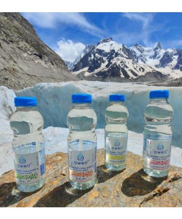 QWELL - Collagen Water - Collagen Drink - Beauty and Wellness - Peach Taste - 100% Natural - 12x500 ml - Buy Online on GoSupps.com