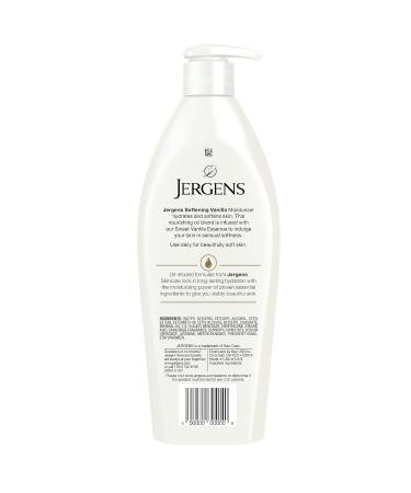Jergens Softening Vanilla Oil-Infused Moisturizer 16.8oz | Soothing Full-Body Moisture with Sweet Vanilla Essence | International Shipping Available - Buy Online on GoSupps.com