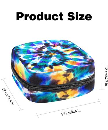 Portable Batik Printing Women's Napkin Storage Bag | Zippered Menstrual Pad Holder for Teens & Adults - Buy Online on GoSupps.com