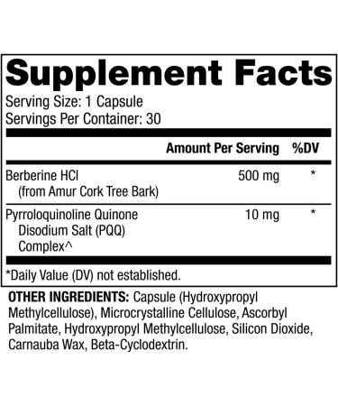 Dr. Mercola Berberine & MicroPQQ Advanced - 30 Capsules for Optimal Health - Buy Online on GoSupps.com