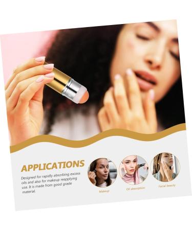 MAGICLULU Volcanic Stone Oil-absorbing Ball Oil Absorption Stick Massaging Volcanic Stone Volcanic Roller for Face Oil-absorbing Volcanic Stone Bead Skin Care Volcanic Stone Facial Massager 8.30X2.30X2.30CM Golden - Buy Online on GoSupps.com