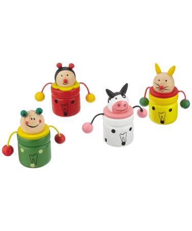 small foot milk tooth tin animals collector's tin for children made of wood with screw function from 3 years. Item no. 7795