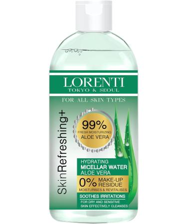 Lorenti Skin+ Micellar Water For Waterproof Makeup | Facial Cleanser & Makeup Remover | 0% Make-Up Residue | Any Skin Type 13.5 Fl Oz Rose Water 400 ml - Buy Online on GoSupps.com