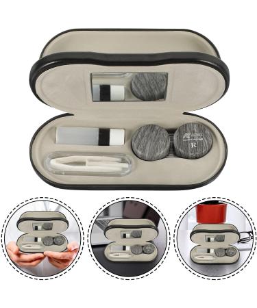 Coheali 2-in-1 Travel Glasses Case Set - Dual Purpose with Mirror & Lens Container | Perfect for International Travel - Buy Online on GoSupps.com