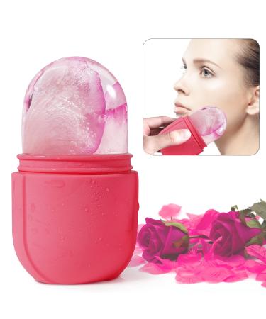 Ice Face Roller  Facial Ice Roller Mold for Face & Eye Puffiness Relief  Reduce Wrinkles & Brighten Your Skin & Shrink Pore  Reusable Facial Treatment Beauty Tool  Women's Gift Capsule Pink