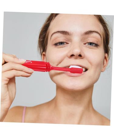 FRCOLOR 2-Pack Travel Toothbrush & Tooth Grinder - Kids' Collapsible Camping Toothbrush with Outdoor Hanging Hooks - Buy Online on GoSupps.com
