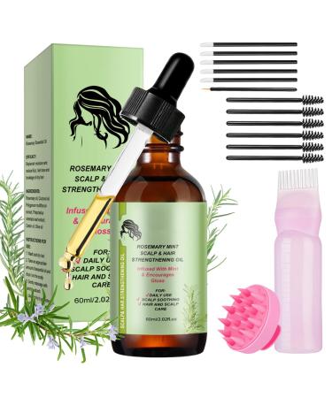 KOIROI Rosemary Oil for Hair and Scalp 60 ml Promotes Hair Growth Nourishes the Scalp Improves Blood Circulation