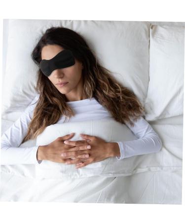6 Pcs 3D Stereo Goggles Men's Night Eye Sleeping Masks - Black Cotton Blindfold Set for Work and Travel - Pack of 6 - Buy Online on GoSupps.com
