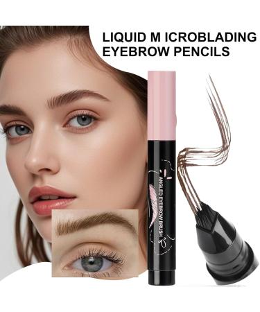 Eyebrow Pen Smudged Long Lasting Eyebrow Pencil 14ml Liquid Color Very Fine Point Suitable for Travel Parties Sports Appointments Work 01 Brown - Buy Online on GoSupps.com