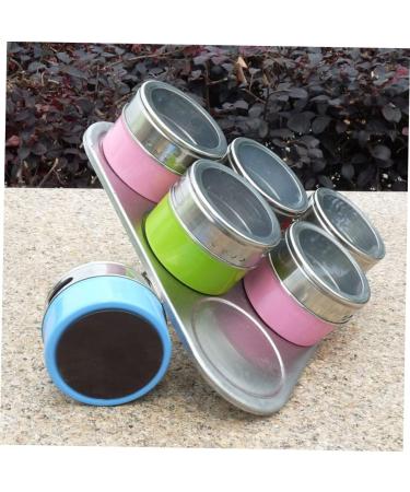 Zerodeko Mixing Bottle 6pcs Dispenser Container Seasoning Bottles Steel Bottle Spice Cans Spice Jar Stainless Steel Set 6.3*6.3CM As Shown - Buy Online on GoSupps.com