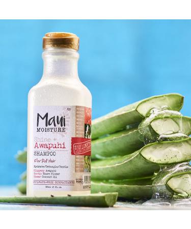 Maui Moisture Shine + Awapuhi Moisturizing Shampoo - Silicone & Sulfate-Free, 13 fl. Oz - Buy Online on GoSupps.com