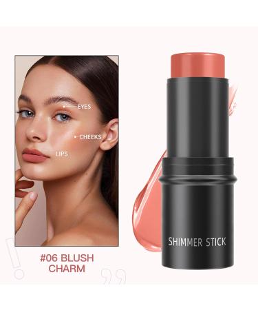 Highlighter Stick Mineral Cream Contour Stick Enhance Eomplexion And Stereo Feeling Waterproof And Sweatproof Oil-control (#06 BLUSH CHARM 6 g) #06 Blush Charm 6 g (Pack of 1) - Buy Online on GoSupps.com