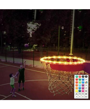 Remote Control LED Basketball Hoop Light - 16 Colors, 7 Flashing Modes - Perfect for Night Basketball Games and Training - Buy Online on GoSupps.com