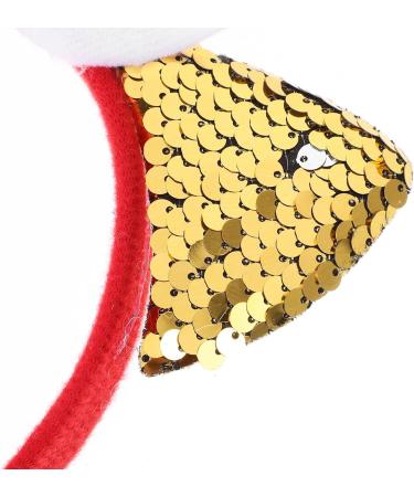 WOFASHPURET Christmas Headband Sequin Santa Claus Headband Christmas Party Costume Headbands Novelty Ear Hair Hoop Holiday Party Favor - Buy Online on GoSupps.com