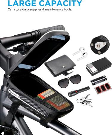 Whale Case Waterproof Bicycle Phone Holder - EVA Frame Bag with Touchscreen Rain Protection for Phones under 6.9'' - Durable Pressure-Resistant Bike Accessories - Buy Online on GoSupps.com