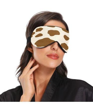 Animal Cow Print Sleep Mask | Soft Comfort Blindfold for Men Women - WELLDAY - Buy Online on GoSupps.com