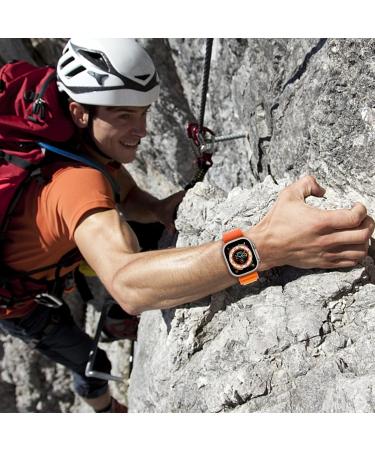 4 Pack Alpine Trail Loop Nylon Band Compatible with Apple Watch Band 49mm 45mm 44mm 42mm Women Men Adjustable with Metal G-Hook Strap for iWatch Ultra Series SE 8/7/6/5/4/3/2/1 Black/Orange/Black/Blue E-Alpine Black+Alpine Orange+Trail Black+Trail Blue 42 - Buy Online on GoSupps.com