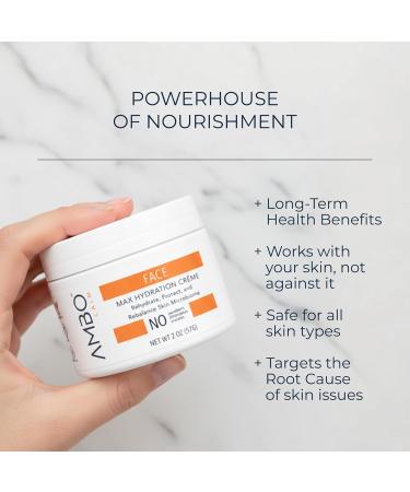 A.M.B.O. Calm Max Hydration Cr me | Deep Moisturizing Face & Body Cream | Supports Skin Barrier & Balance | Clean-Label, Salon-Quality Formula | Made in USA - Buy Online on GoSupps.com