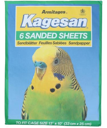 AB Tools 36 Sanded Sheets Sandpaper for Budgie Cage Lining - 25x33cm - Buy Online on GoSupps.com