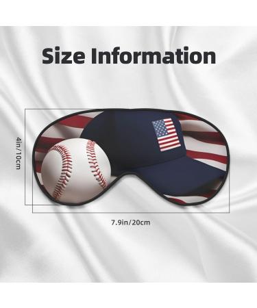 American Flag Baseball Sleep Mask - Adjustable Breathable Eye Mask for Comfortable Sleep | International Shipping Available - Buy Online on GoSupps.com